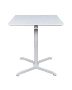 Luxor Square Cafe Table, 42-7/16inH x 36inW x 36inD, White
