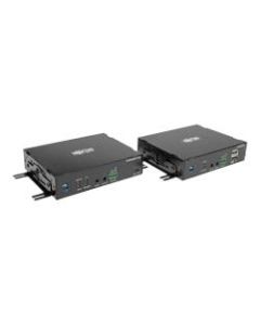 Tripp Lite DisplayPort Over Fiber Extender Kit 4K @ 30Hz IR USB Duplex SMF Singlemode TAA - 1 Computer(s) - 1 Local User(s) - 1 Remote User(s) - 32808.40 ft Range - 4K - 3840 x 2160 Maximum Video Resolution