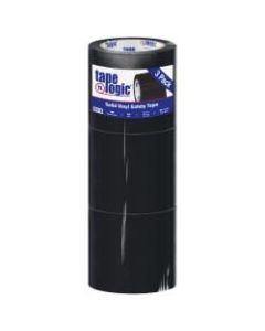 BOX Packaging Solid Vinyl Safety Tape, 3in Core, 4in x 36 Yd., Black, Case Of 3
