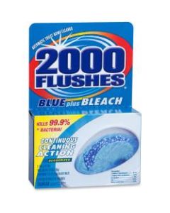 WD-40 2000 Flushes Blue/Bleach Bowl Cleaner Tablets - Concentrate Tablet - 3.50 oz (0.22 lb) - 12 / Carton - Blue