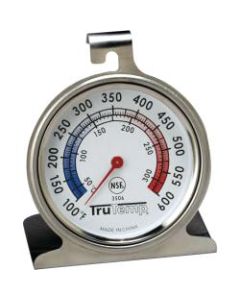 TruTemp Oven Dial Thermometer - Hanging Hole, Built-in Stand - Red