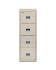 FireKing Patriot 31-5/8inD Vertical 4-Drawer Letter-Size File Cabinet, Metal, Parchment, Dock To Dock Delivery