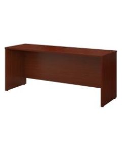 Bush Business Furniture Components Credenza Desk 72inW x 24inD, Mahogany, Standard Delivery