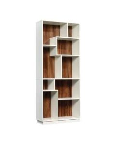 Sauder Vista Key 72inH 9-Shelf Bookcase, Pearl Oak/Blaze Acacia