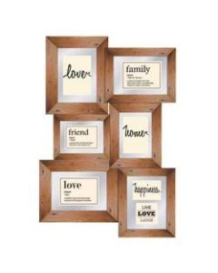 PTM Images Photo Frame, Love I, 19 3/4inH x 3/4inW x 28inD, Natural Brown