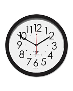 Chicago Lighthouse Contemporary Self-Set Wall Clock, 14 1/2in, Black/White