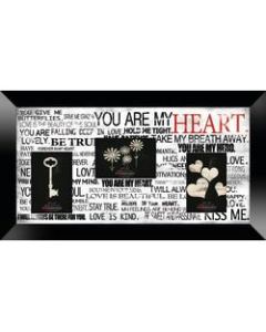 PTM Images Photo Frame, You Are My Heart, 22inH x 1 1/4inW x 12inD, Black