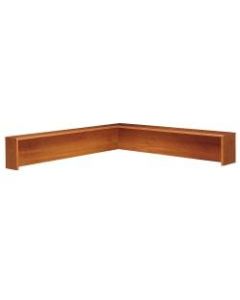 Bush Business Furniture Components Reception L Shelf, Auburn Maple/Graphite Gray, Standard Delivery
