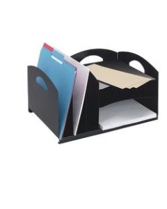 Office Depot Brand Letter Size Combo Vertical/Horizontal Organizer, Black