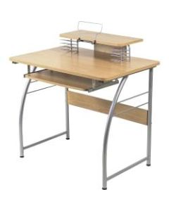 Lorell Multi-Function Computer Desk, Maple