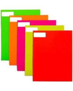 JAM Paper Mailing Address Labels, 1in x 2-5/8in, Assorted Neon Colors, 120 Labels Per Pack, Case Of 5 Packs
