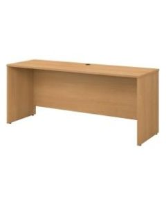 Bush Business Furniture Components Credenza Desk 72inW x 24inD, Light Oak, Standard Delivery