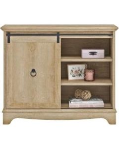 Sauder Adaline Cafe TV Stand With Sliding Door, Orchard Oak