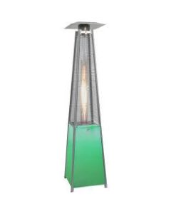 Hanover 7-Ft. Propane Patio Heater with Stainless Steel Frame and Multi-Color LED Base - Gas - Propane - 12.31 kW - Outdoor - Stainless Steel