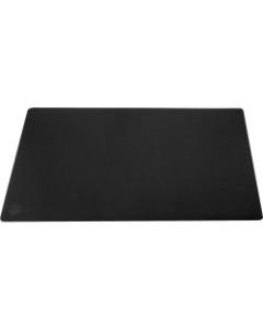 SIIG Large Artificial Leather Smooth Desk Mat Protector - Black - Rectangle - 22in Width x 0.1in Depth - Artificial Leather - Black