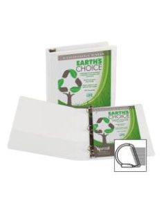 Samsill Earths Choice Vue 3-Ring Binder, 1 1/2in D-Rings, White