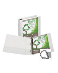 Samsill Earths Choice Vue 3-Ring Binder, 2in D-Rings, White