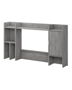 kathy ireland Home by Bush Furniture Madison Avenue 60inW Desk Hutch, Modern Gray, Standard Delivery