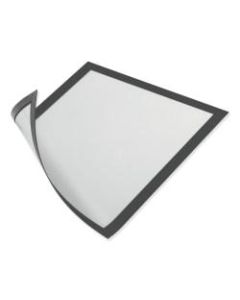 Durable DURAFRAME Magnetic Sign Holders, 6-1/2in x 9-1/2in, Black, Set Of 2 Holders