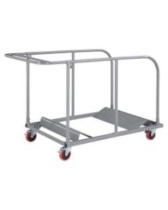 Lorell Table Cart, For Plastic Round Folding Tables, Charcoal