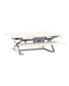 HON Desktop Riser in White - 33 lb Load Capacity - 16.5in Height x 35in Width x 31in Depth - Desktop - White