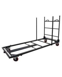Lorell Table Cart, For Plastic Rectangular Folding Tables, Charcoal
