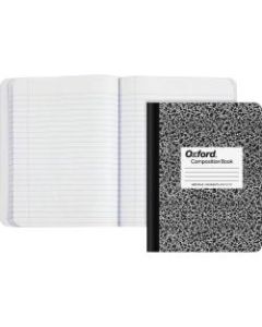 TOPS Composition Book, 7-1/2in x 9-3/4in, Wide Rule, 100 Sheets, Black Marble