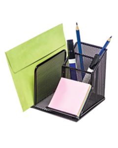 Brenton Studio Black Mesh Desk Organizer