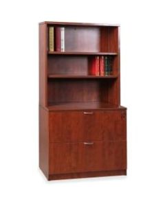 Lorell Essentials Series 36inH Stack-On Bookcase, Cherry