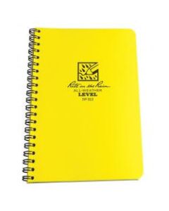 Rite in the Rain All-Weather Spiral Notebooks, 4-5/8in x 7in, Yellow, Pack Of 12 Notebooks
