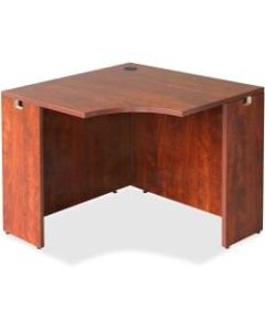 Lorell Essentials Series Corner Desk, 36inW, Cherry