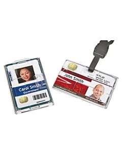 SKILCRAFT Smart Card Holder, 2 1/8in x 3 1/2in, Clear, Box Of 250 (AbilityOne 8455-01-645-2732)