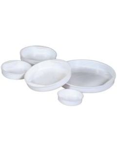 Office Depot Brand Plastic End Caps, 5in, White, Case Of 100