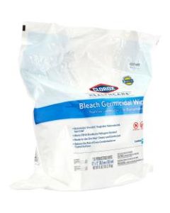 Clorox Healthcare Bleach Germicidal Wipes Refill - Ready-To-Use Wipe12in Width x 12in Length - 110 / Pack - 200 / Pallet - White