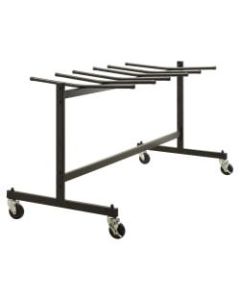 Lorell Folding Chair Trolley, Black