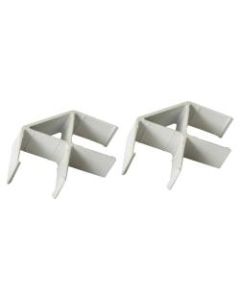 Lorell Panel System 90-Degree Panel Connector, 2-pack, Aluminum