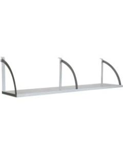 Lorell Panel System 60inW Panel Shelf, Aluminum