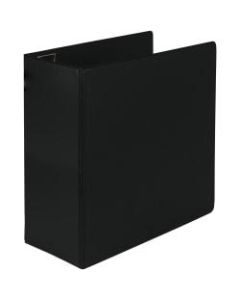 Samsill Earths Choice Label Holder 3-Ring Binder, 5in D-Rings, Black