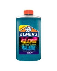 Elmer’s Glow-In-The-Dark Liquid Glue, 32 Oz, Blue