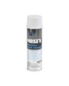 Misty Stainless Steel Cleaner And Polish, 15 Oz, Lemon Scent, Pack Of 12 Cans