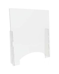 Deflect-O Acrylic Countertop Barriers, 36in x 31-3/4in, Clear, Pack Of 2 Barriers