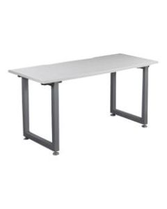 Vari Table Desk, 60in x 30in, White/Silver