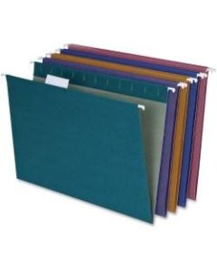 Pendaflex Reinforced Polylaminate Hanging File Folders, 3/4in Expansion, Letter Size, 1/5 Tab Cut, Assorted Colors, Box Of 20 Folders