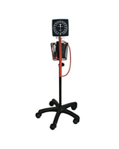 Medline Mobile Aneroid Blood Pressure Monitor, Adult, Black/Orange