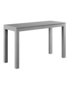 Ameriwood Home Large Parsons Desk With 2 Drawers, Gray