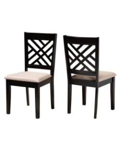 Baxton Studio 10525 Dining Chairs, Espresso, Set Of 2 Chairs