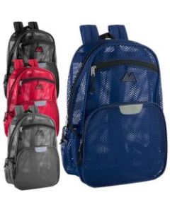 Trailmaker 8699 Pro Jersey Reflective Mesh Backpacks, Assorted Colors, Pack Of 24 Backpacks