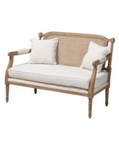 Baxton Studio 8853 Loveseat, Ivory