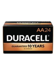Duracell CopperTop Alkaline Batteries, AA, Pack Of 24