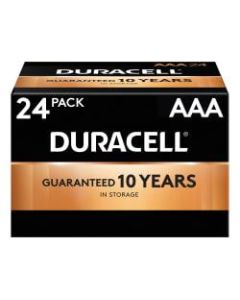 Duracell CopperTop Alkaline Batteries, AAA, Pack Of 24